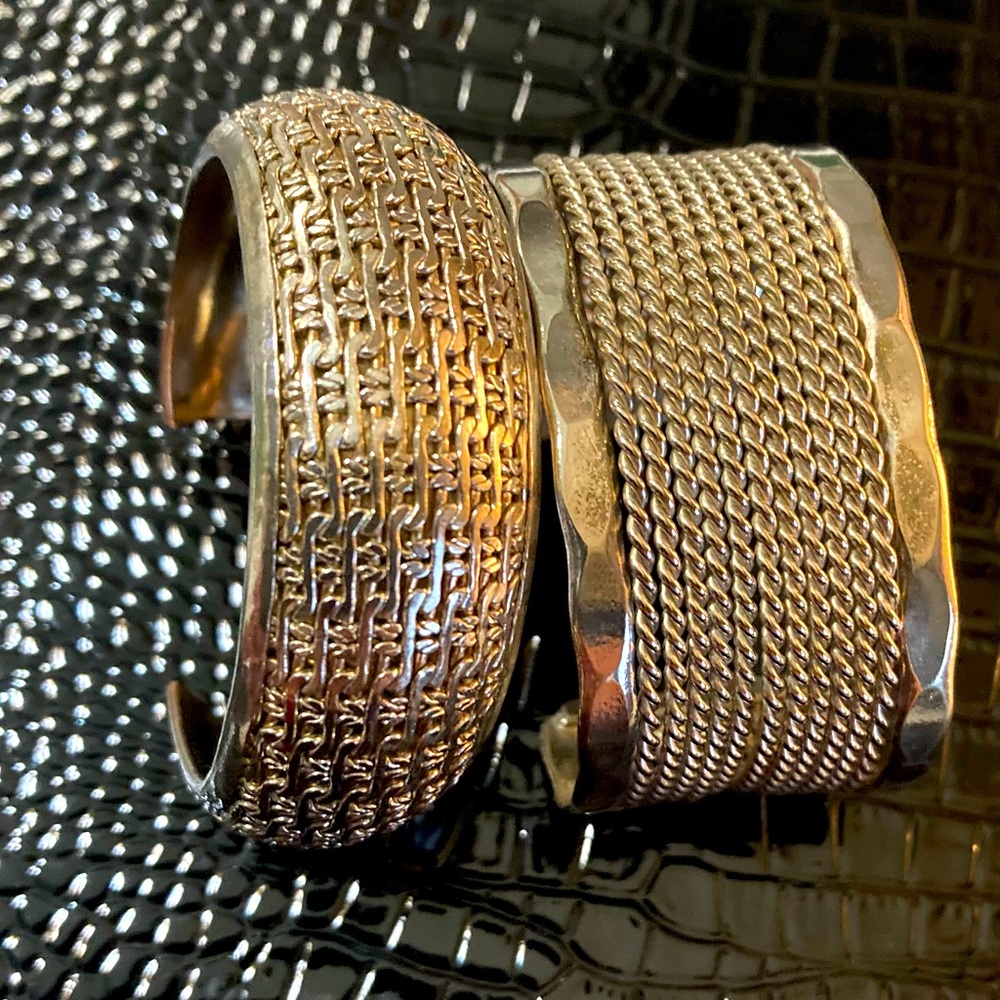.925 Taxco Sterling Silver Cuffs